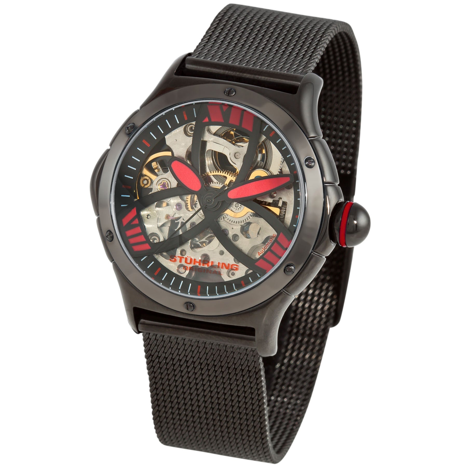 alpine slalom red skeleton automatic watch was $ 169 99 today $ 117 26