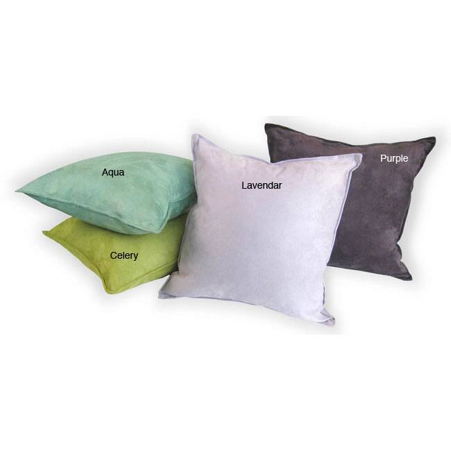 Suede 18-inch Decorative Pillows (Set of 2)