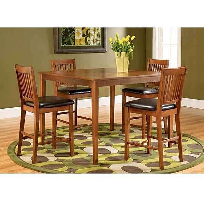  Mission 5 piece 48 inch Counter height Table Set  
