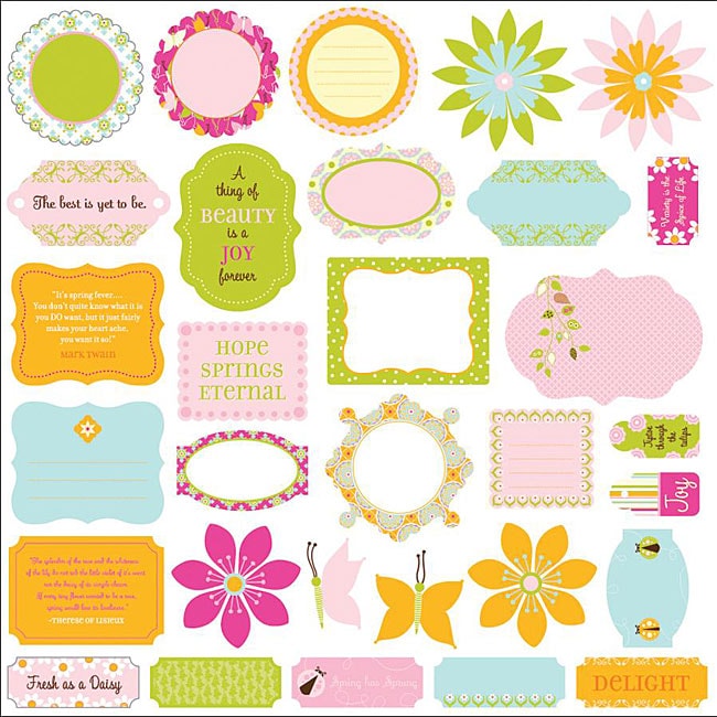 Flutter Glitter Die Cuts (Pack of 62)