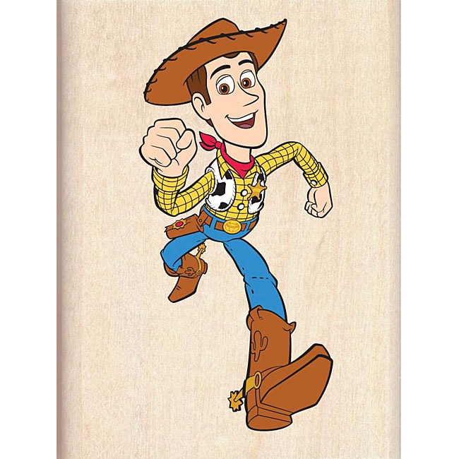 Disney Wood Mounted Rubber Stamp   Toy Story Woody  