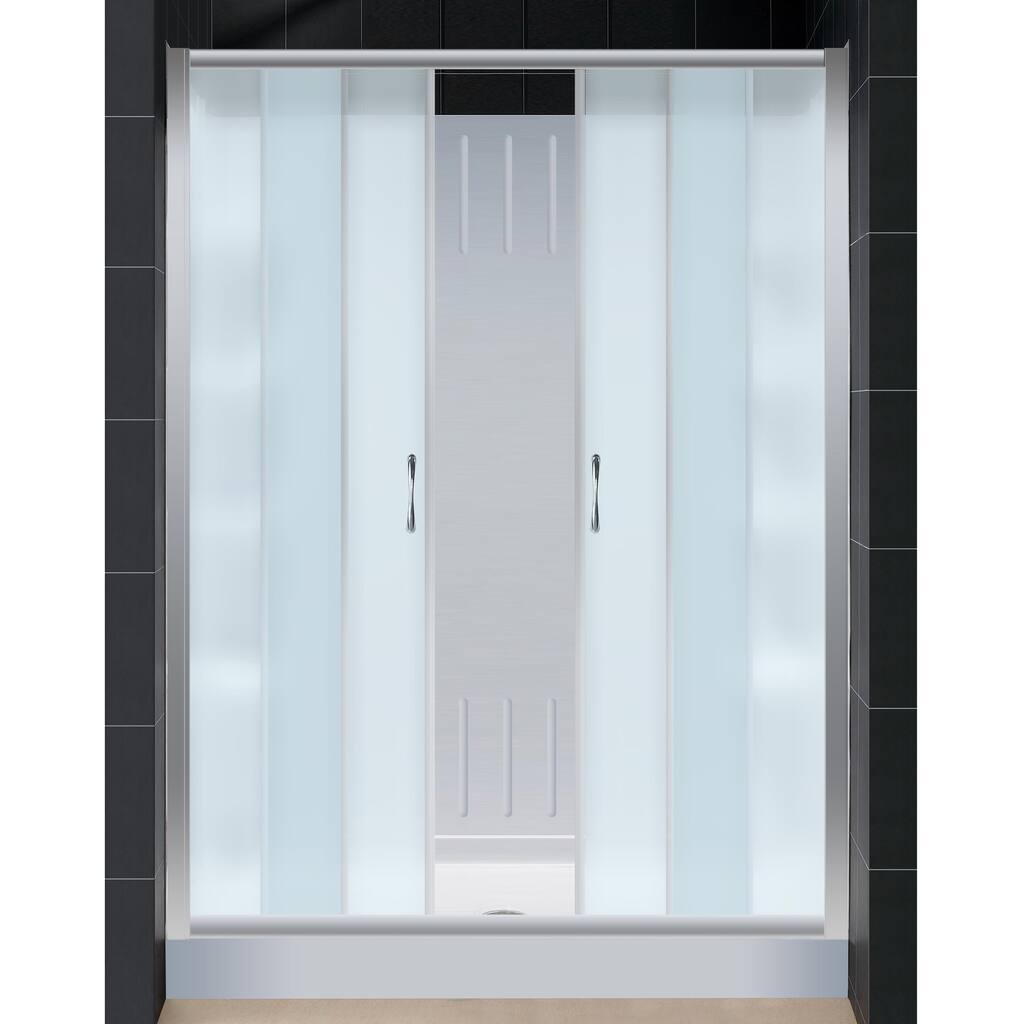 DreamLine 32x60 inch Frosted Glass Bathtub Replacement Shower Kit