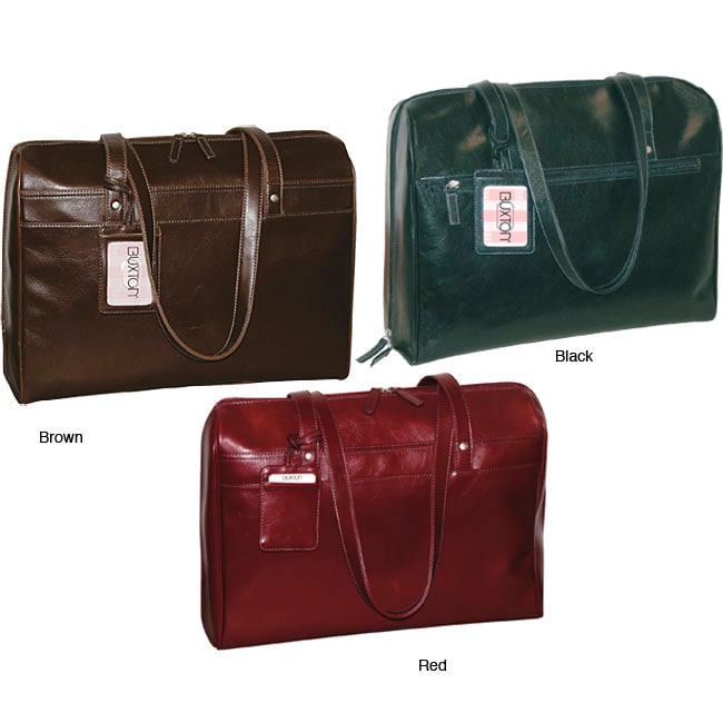 Buxton Leather New Yorker Women&#39;s Laptop Tote - Free Shipping Today - 0 - 12882070