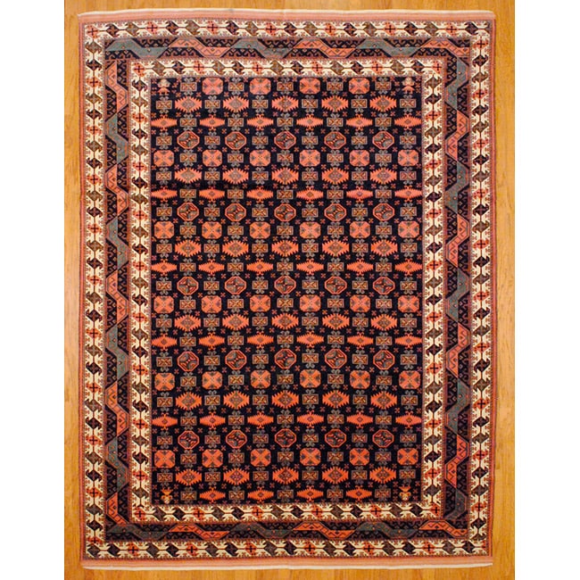 Persian Hand knotted Tabriz Red Wool Rug (94 x 13)