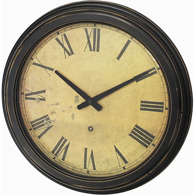 The Tattler Distressed Case Resin Wall Clock - Free ...