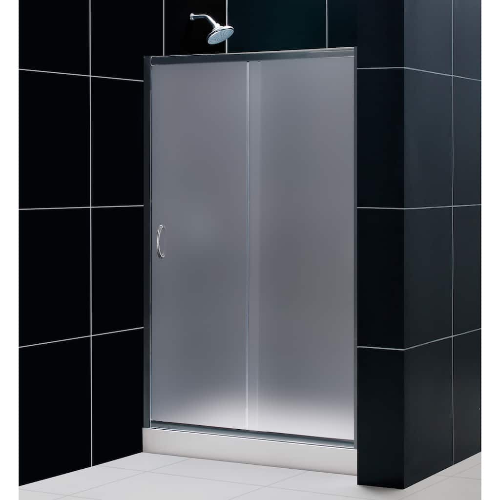 DreamLine Infinity 44-48x72-inch Frosted Glass Sliding Shower Door