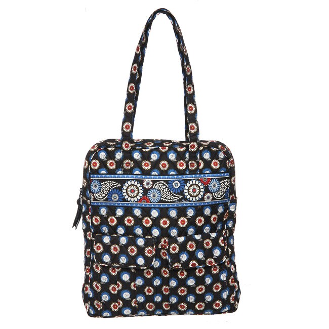 vera bradley tall zip tote