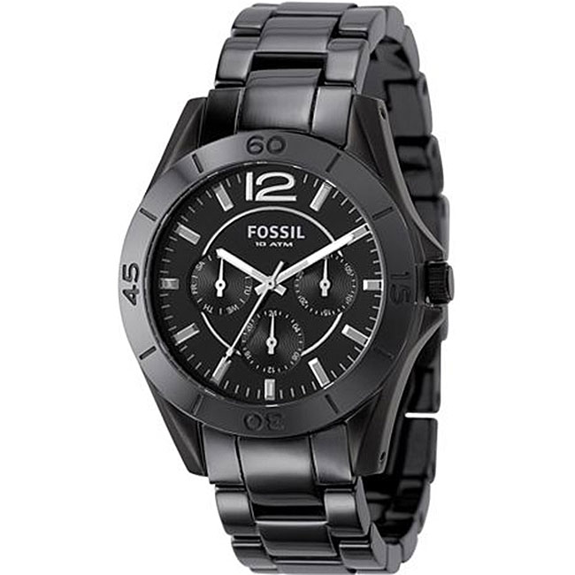 Fossil CE1003 Men's Black Ceramic Multifunction Chronograph Watch ...