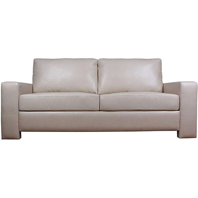 Jordie Beige Renu Leather Sofa