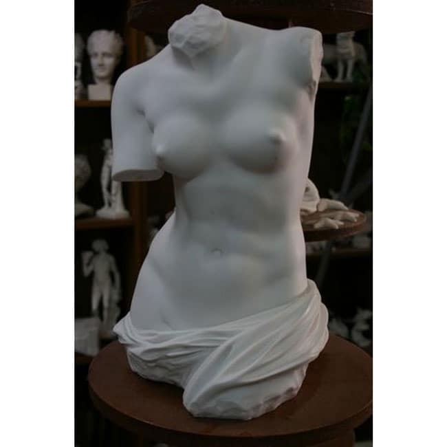   Marble Torso of Classic Aphrodite of Melos Sculpture  