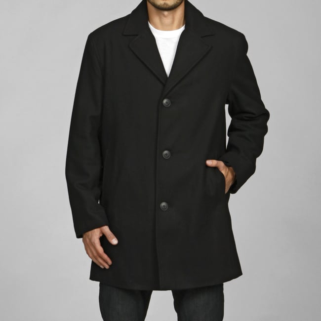 Dockers Men's Wool Blend Notch Collar Coat Free Shipping Today 12941682