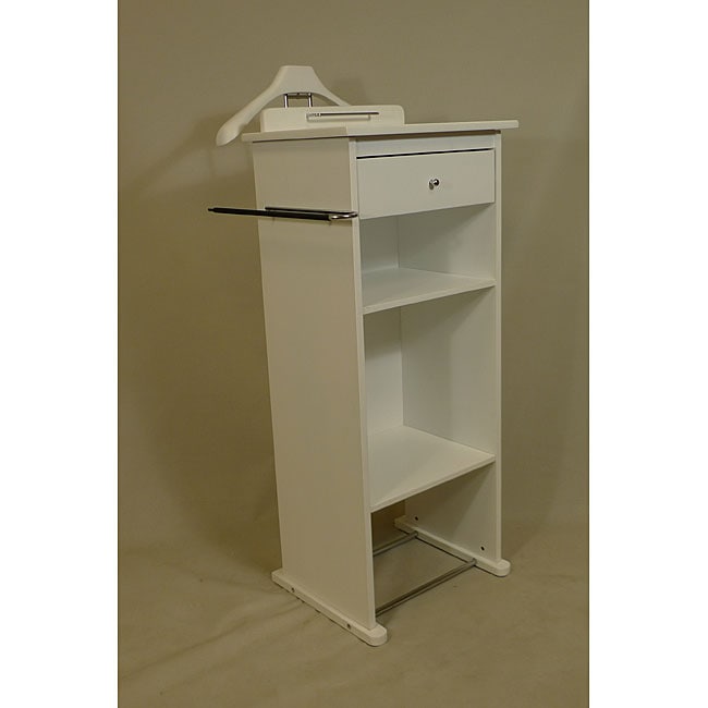 White 47 inch Nightstand Valet VL16213  