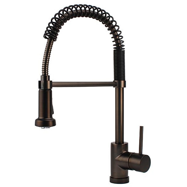 Fontaine Spring Pullout Brushed Bronze Kitchen Faucet - 12942242 ...