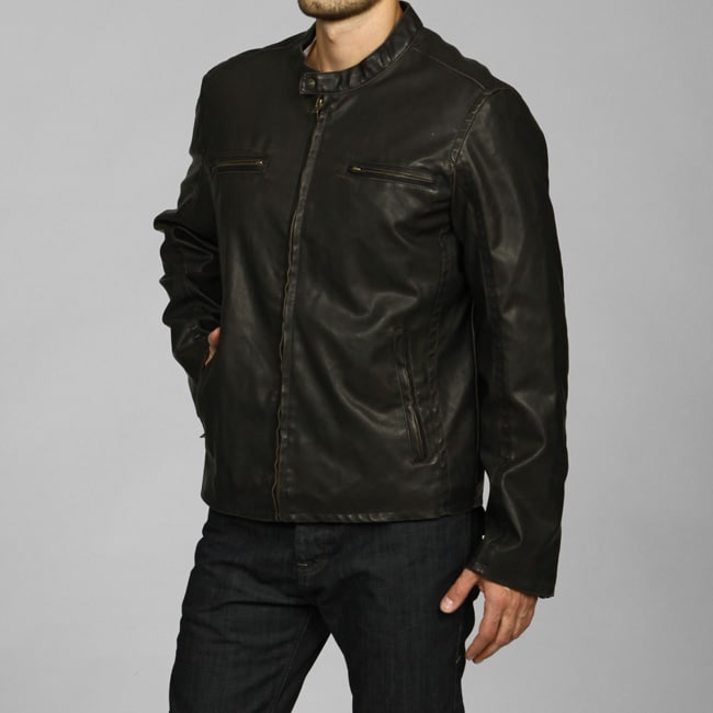Levi S Men Faux Leather Motorcycle Jacket Free Shipping Today Levi S Men Faux Leather Motorcycle Jacket