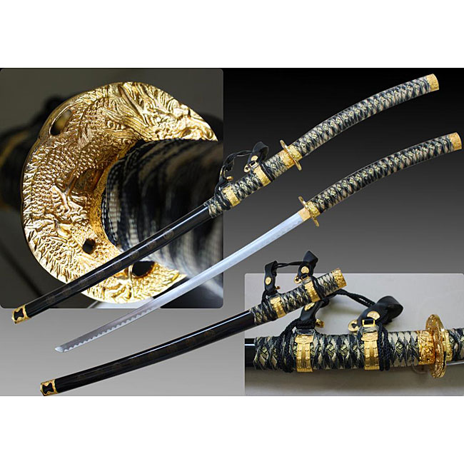 Black Jintachi 43.25 inch Ceremonial Samurai Sword  