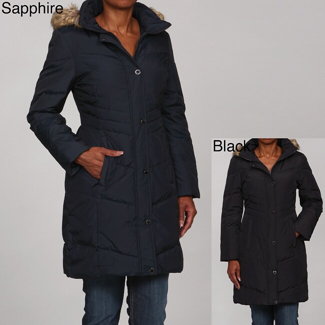 Anne Klein Women's Hooded Down Coat Free Shipping Today Overstock