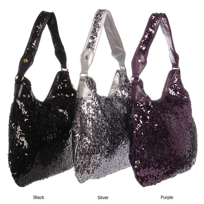 Revolution by Edwin Sequin Hobo Handbag  