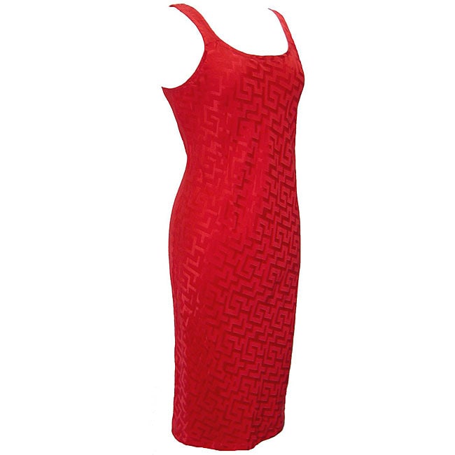 Womens Medium Red Silk Slip Dress (Nepal)  