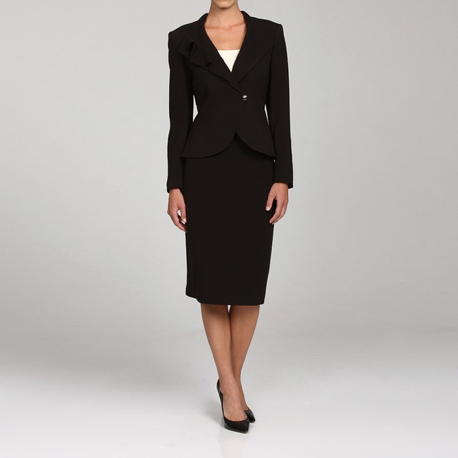 John Meyer Women's Ruffle Collar Suit - 12958893 - Overstock.com ...