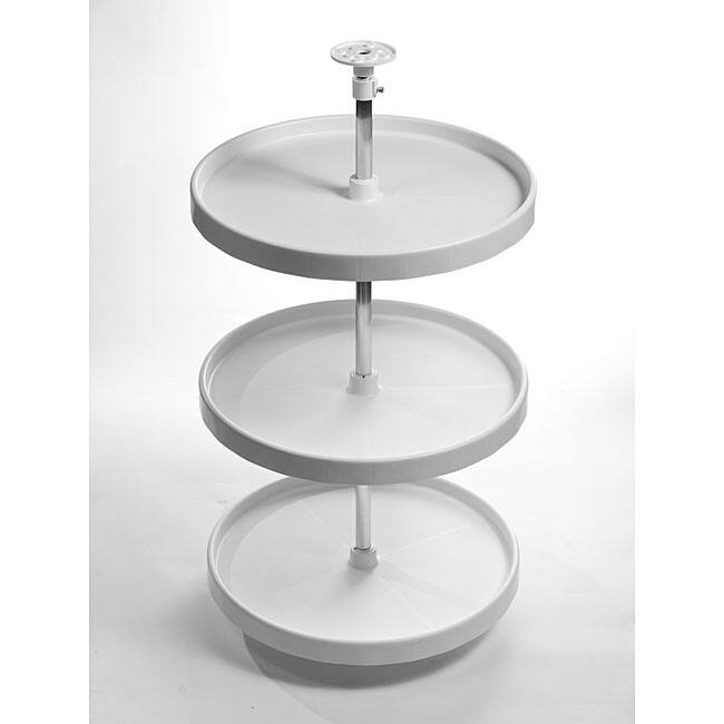Armotec 18-inch Lazy Susan Round Triple Rotating Trays