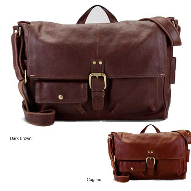 Fossil Decker Full-grain Leather Messenger Bag - Free Shipping Today ...