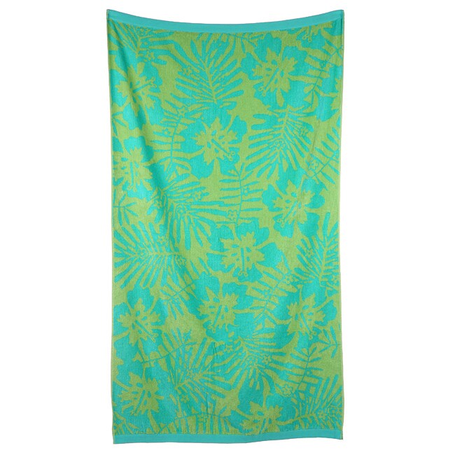 Tropical Flower Velour Beach Towels (Set of 2) - 12964253 - Overstock ...