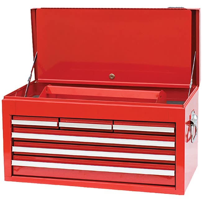 Deluxe 26-inch Powder-coated Mechanic's Tool Box - 12968459 - Overstock ...