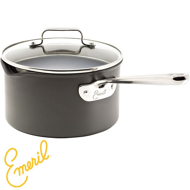 Emeril Hard Anodized 3quart Sauce Pot and Lid Free Shipping Today