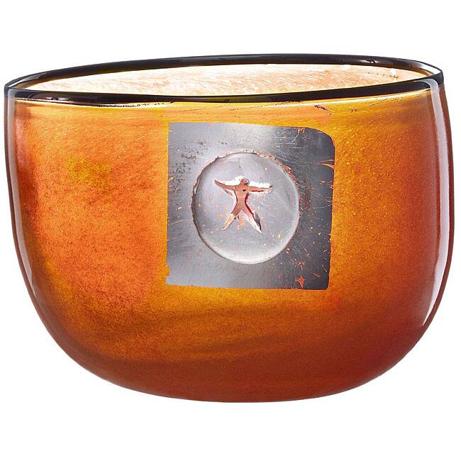 Kosta Boda Orange 'Jupiter' Bowl