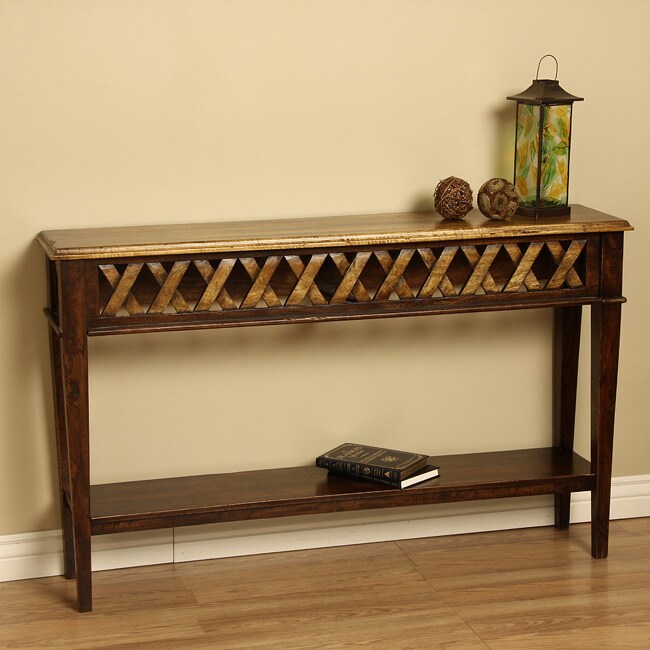 Shop Handmade Wooden 'Le Bleau' Console Table (Indonesia) Free Shipping Today