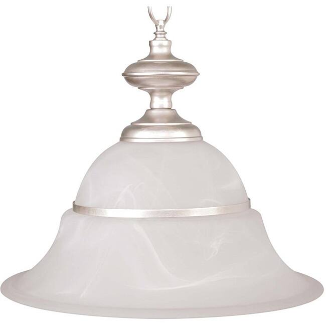 1-light Silver Pendant Light