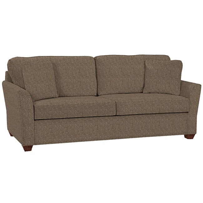 Logan Charcoal Tweed Fabric Sofa Free Shipping Today Logan Charcoal Tweed Fabric Sofa