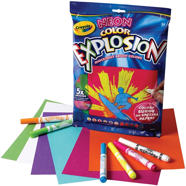 Download Crayola Neon Color Explosion Kit - Free Shipping On Orders Over $45 - Overstock.com - 12988943