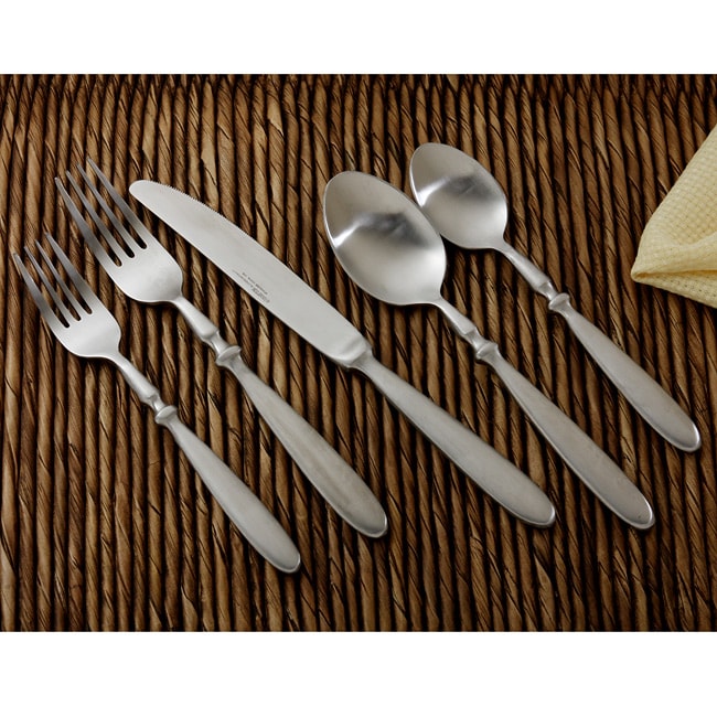 Hampton Forge Brushed Bistro 20 piece Flatware Set  