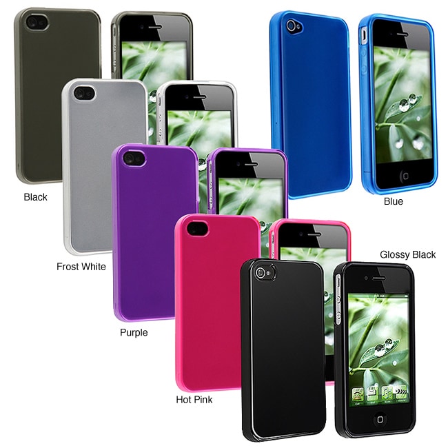 TPU Shock absorbent Shatterproof Rubber Skin Case for Apple iPhone 4