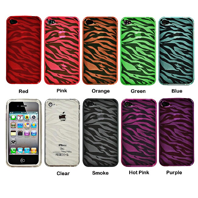 Apple iPhone 4 Zebra Candy Skin Case  