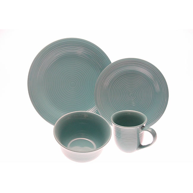   International Metro Aqua 16 piece Dinnerware Set  