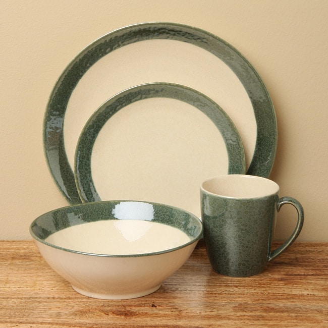 Sango Malibu Green 16 piece Dinnerware Set  