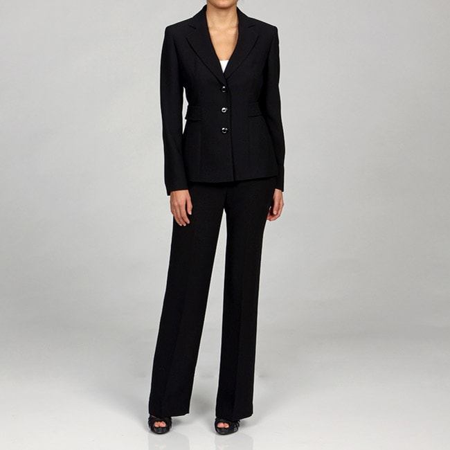 Jones New York Women's 2-piece Belted Waist Pant Suit - Free Shipping ...