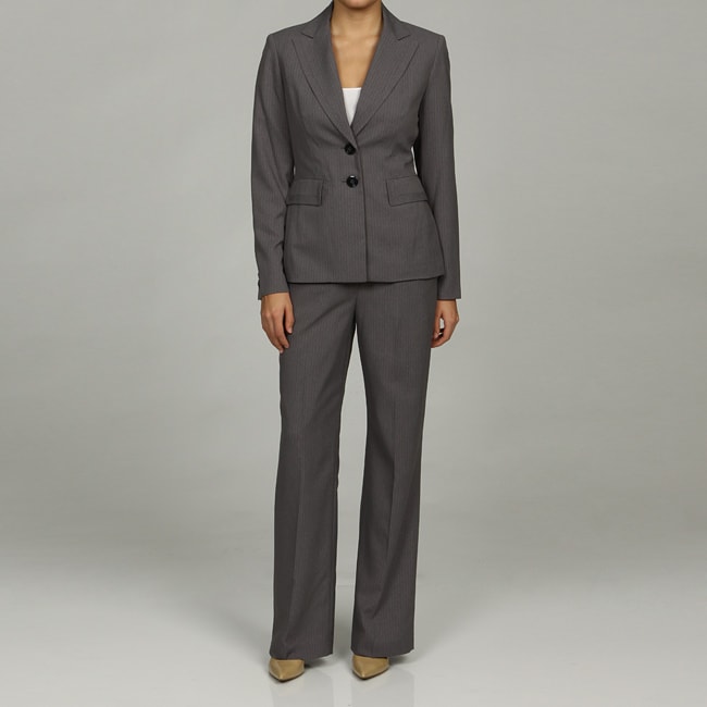 Jones New York Women's 2-piece Ticking Dot Pinstripe Pant Suit - Free ...