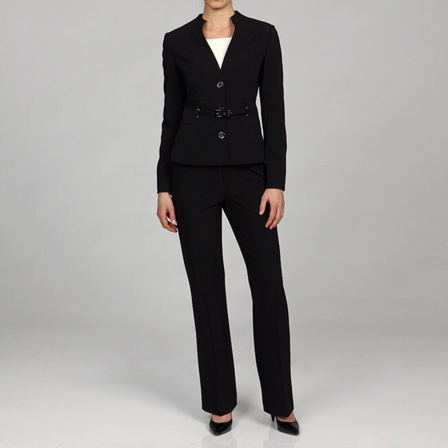 Calvin Klein Women's Belted Pant Suit - Free Shipping Today - Overstock ...