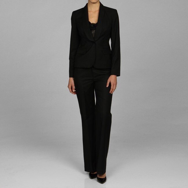 Nine West Women's 3-piece Black Pant Suit - 12999574 - Overstock.com ...