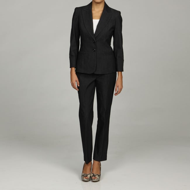 Nine West Women's 2-piece Ribbed Denim Skinny Pant Suit - Free Shipping ...