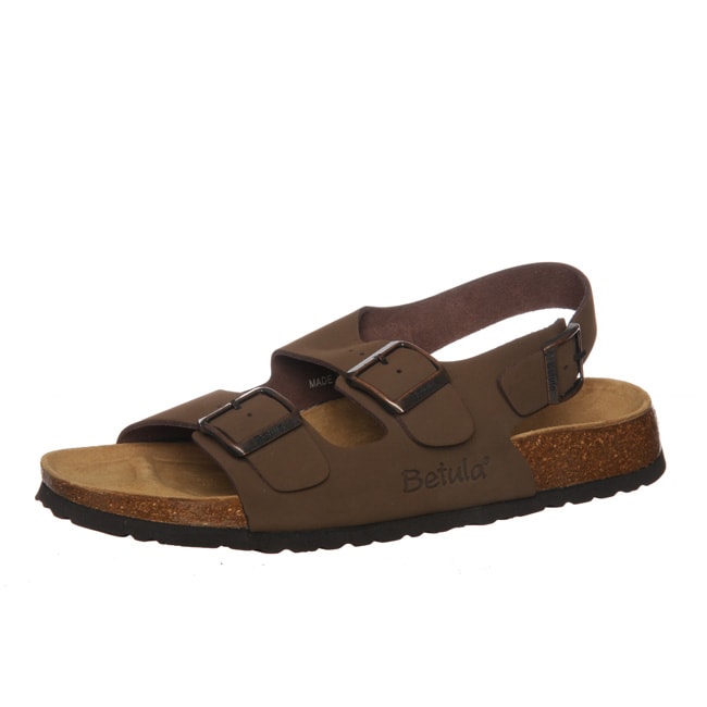 Birkenstock Men's Brown Leather Sandals 