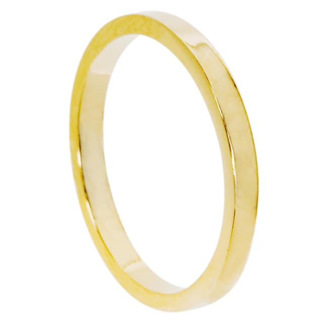   14k Gold Womens Overlay Contoured Fit Band (2 mm)  