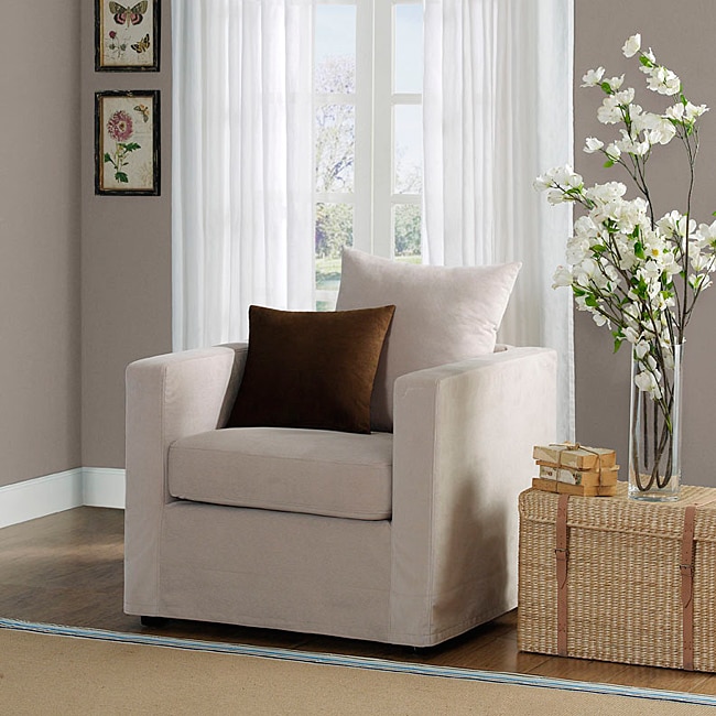 Harrision Off white Slipcover Chair  