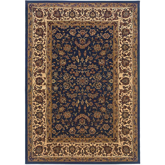 Navy Oriental Rug (53 x 77)