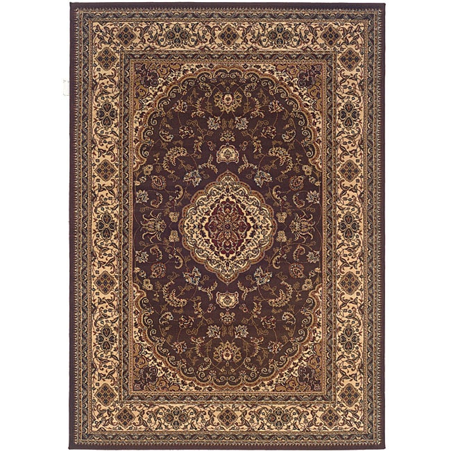 Dark Gold/ Beige Rug (7'10 x 10'10) 7x9   10x14 Rugs