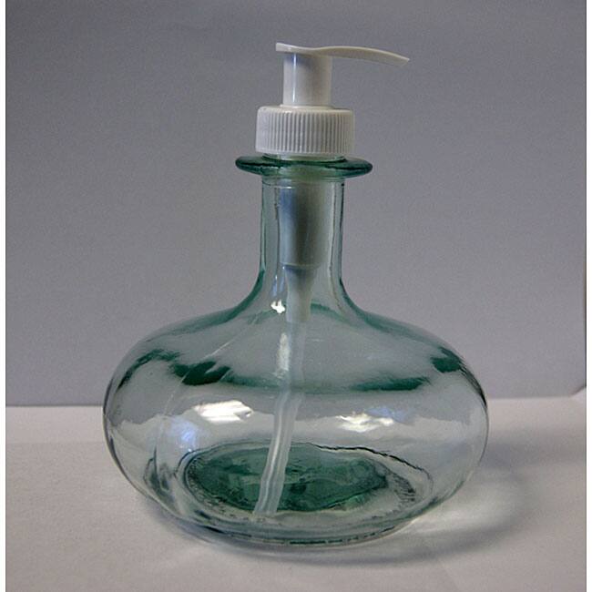 Recycled Clear Green 450cc Glass Dispenser Bottles (Pack of 2)