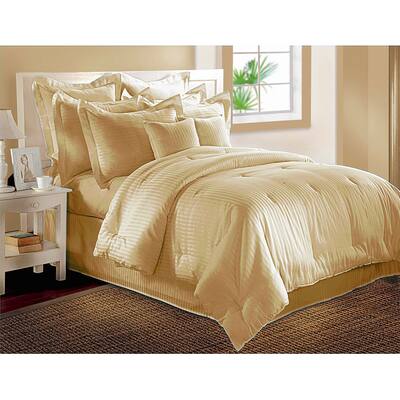 Isabella Clarke 300 Thread Count Dobby Stripe 6-piece Comforter Set